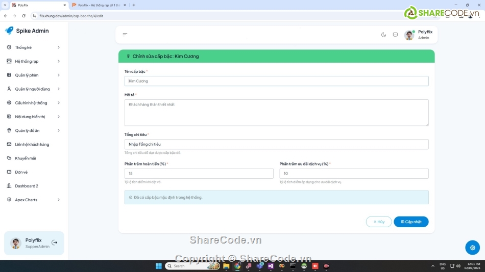 Đồ án web bán vé xem phim php,web bán vé xem phim php mysql,web php bán vé xem phim php
