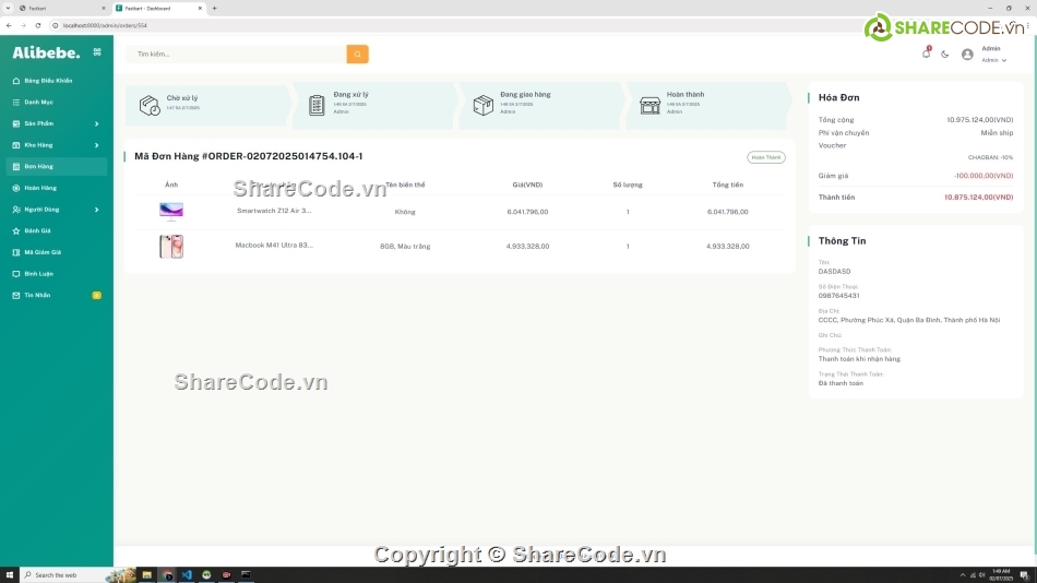 Đồ án tốt nghiệp bán hàng php mysql,đồ án tốt nghiệp php mvc,đồ án ecommerce bán hàng hay,đồ án bán hàng php laravel