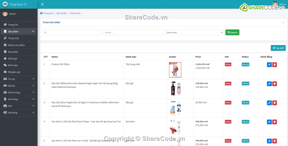 Laravel,Website bán mỹ phẩm laravel,Laravel 10,Web bán hàng laravel 10,đồ án website bán mỹ phẩm laravel,Báo Cáo Đồ án Website