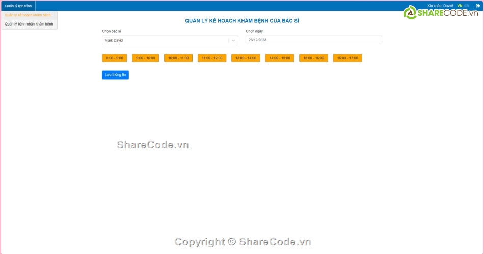 Website Đặt lịch khám bệnh,Website đặt lịch khám bệnh online,code đồ án đặt lịch khám bệnh