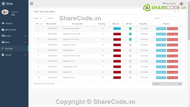 Đồ án,web bán điện thoại,website,full chức năng,Laravel,framework