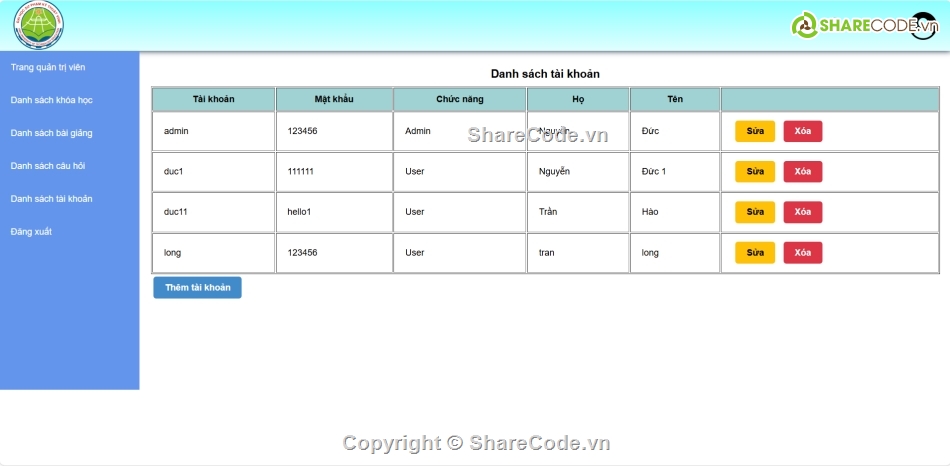 Code web,Source code web,Code đồ án,Code phần mềm quản lý,học tập,CNTT