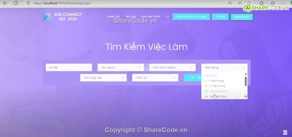 MVC,tuyển dụng,đẹp,net core 8