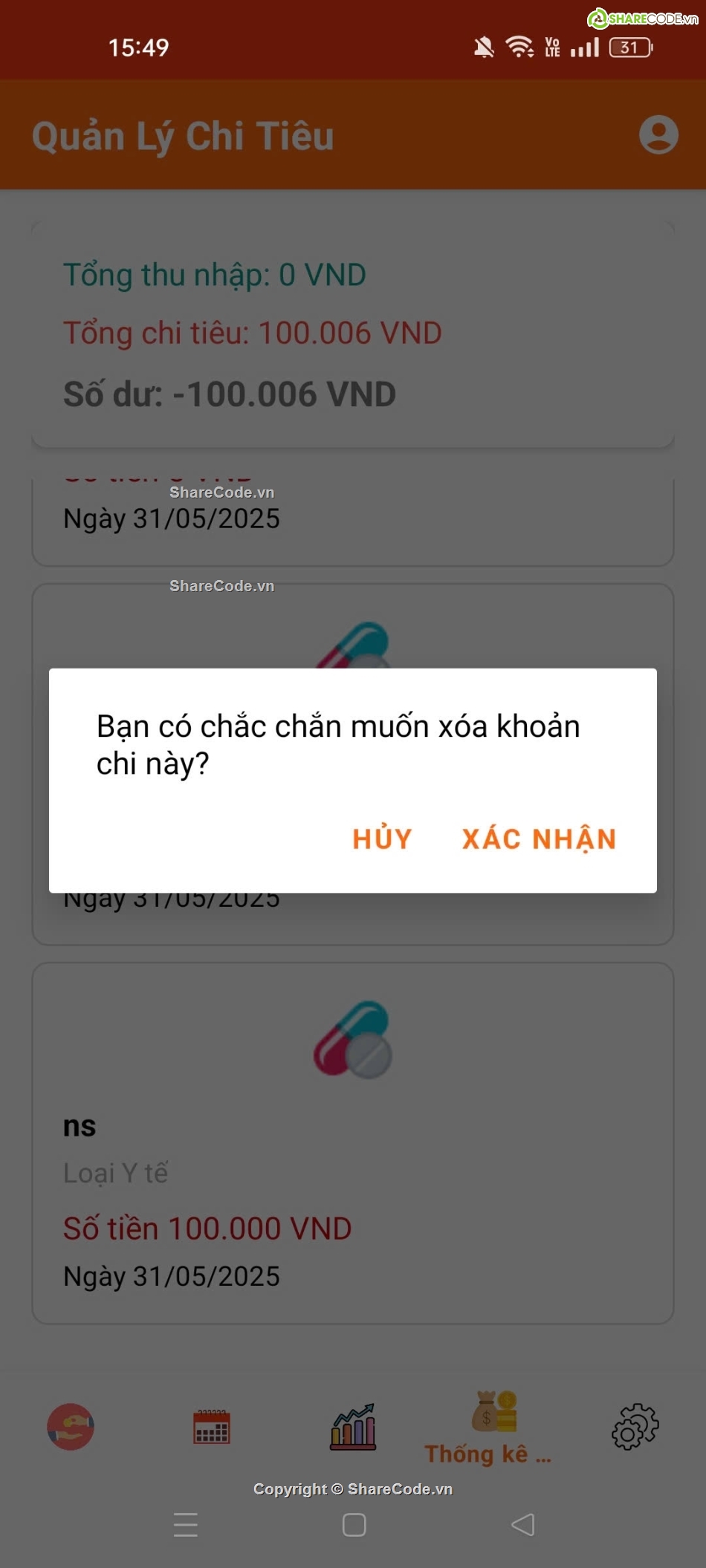 Android Kotlin,source code quản lý chi tiêu android studio,code quản lý chi tiêu,Kotlin,quản lý chi tiêu cá nhân