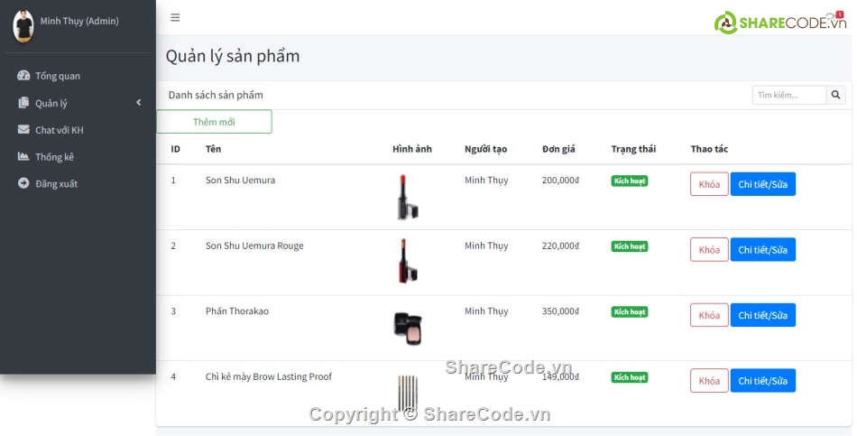 Source code web bán mỹ phẩm,Code đồ án bán mỹ phẩm,Sharecode mỹ phẩm asp.net,share code bán mỹ phẩm