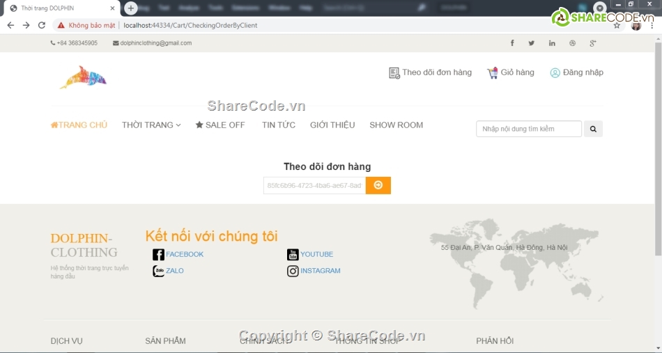 Web bán hàng thời trang,Code Web thời trang,Đồ án Web bán hàng thời trang