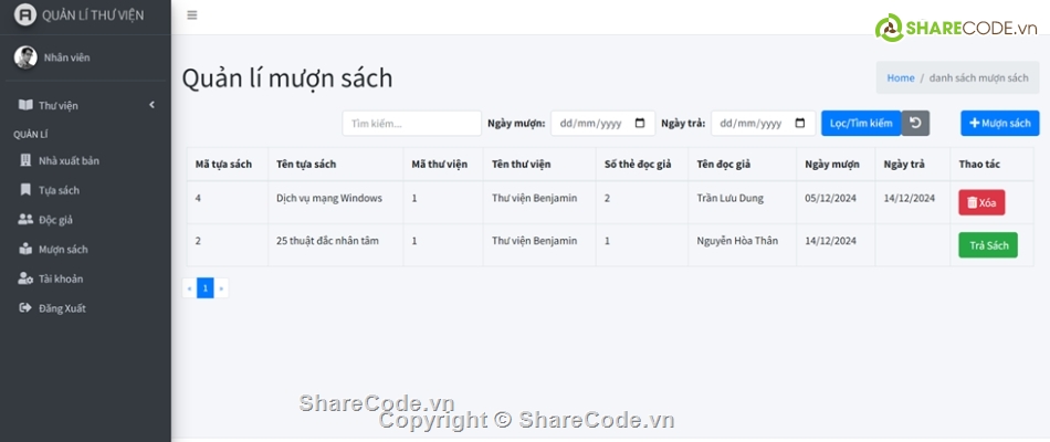 ASP.Net,Đồ án,web quản lý thư viện,quản lý,SQL,web