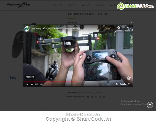 Flycam,website bán hàng MVC 5,MVC Asp.Net