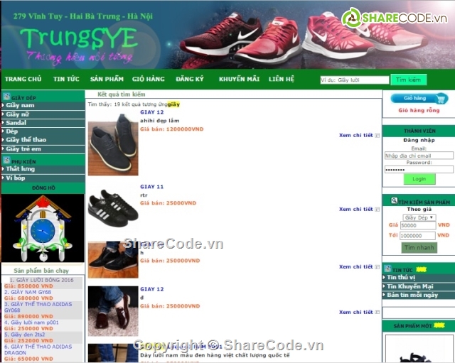 full code web bán giầy online,code web bán hàng,đồ án web php,web bán hàng,web bán giầy,shop bán giầy dép