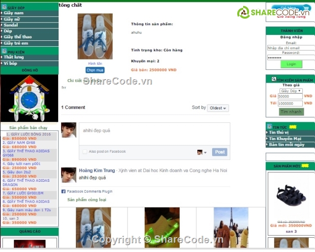 full code web bán giầy online,code web bán hàng,đồ án web php,web bán hàng,web bán giầy,shop bán giầy dép