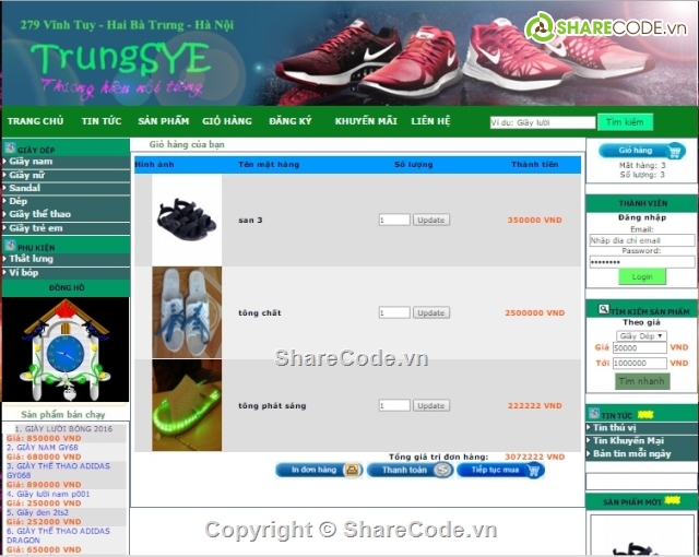 full code web bán giầy online,code web bán hàng,đồ án web php,web bán hàng,web bán giầy,shop bán giầy dép