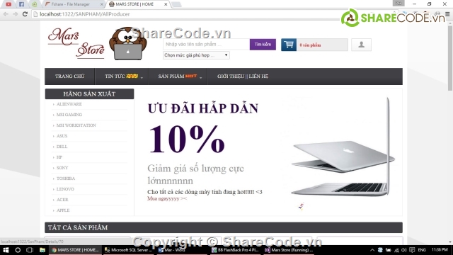 đồ án web asp.net,mvc asp.net bán laptop,quản lý bán laptop mvc5 vs2013,c# mvc5 quản lý bán laptop,website bán máy tính