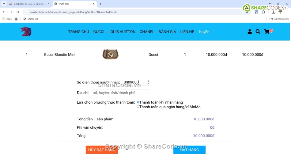 Source code Website,Source PHP,code ban hang php