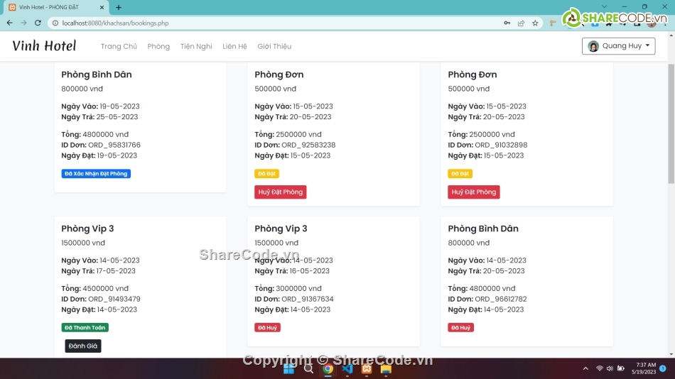 Đồ án web quản lý đặt phòng khách sạn,web đặt phòng khách sạn php,đặt phòng khách sạn,Đồ án website đặt phòng khách sạn
