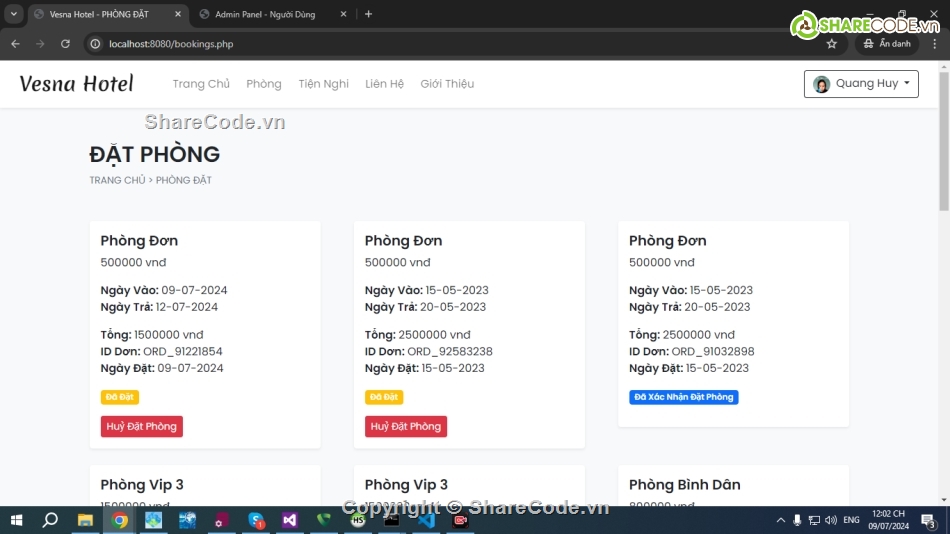 Đồ án web quản lý đặt phòng khách sạn,web đặt phòng khách sạn php đặt phòng khách sạn,Đồ án website đặt phòng khách sạn,đặt phòng khách sạn
