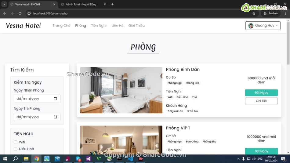 Đồ án web quản lý đặt phòng khách sạn,web đặt phòng khách sạn php đặt phòng khách sạn,Đồ án website đặt phòng khách sạn,đặt phòng khách sạn