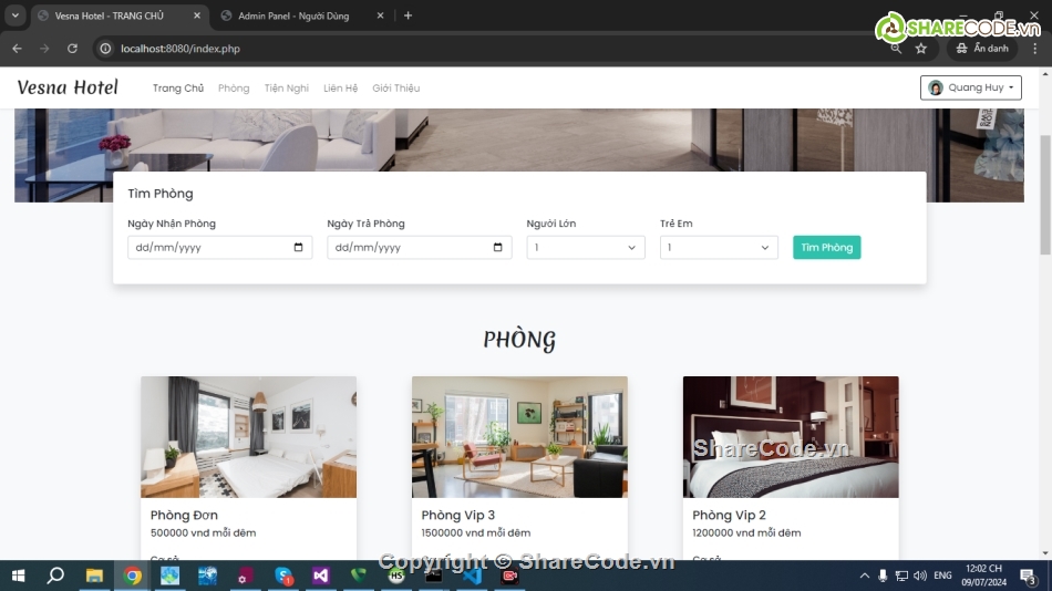 Đồ án web quản lý đặt phòng khách sạn,web đặt phòng khách sạn php đặt phòng khách sạn,Đồ án website đặt phòng khách sạn,đặt phòng khách sạn