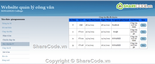 phần mềm quản lý công văn,ASP.Net,quản lý công văn,đồ án tốt nghiệp,web quản lý công văn