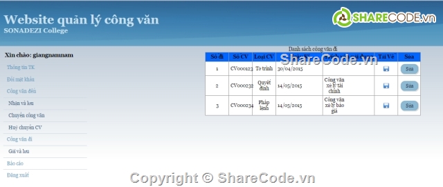 phần mềm quản lý công văn,ASP.Net,quản lý công văn,đồ án tốt nghiệp,web quản lý công văn