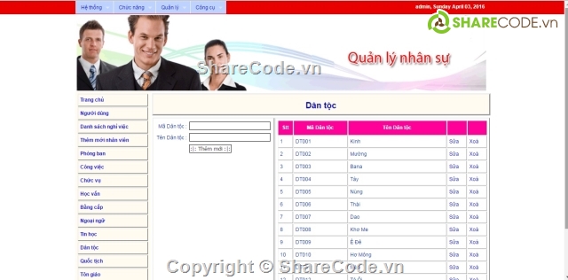 quan ly công nhân,quản lý nhân sự php,đồ án web php,quản lý chấm công