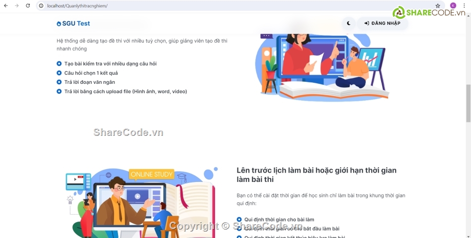 Đồ án,Báo cáo đồ án,online,trắc nghiệm online,thi online,đồ án thi trắc nghiệm