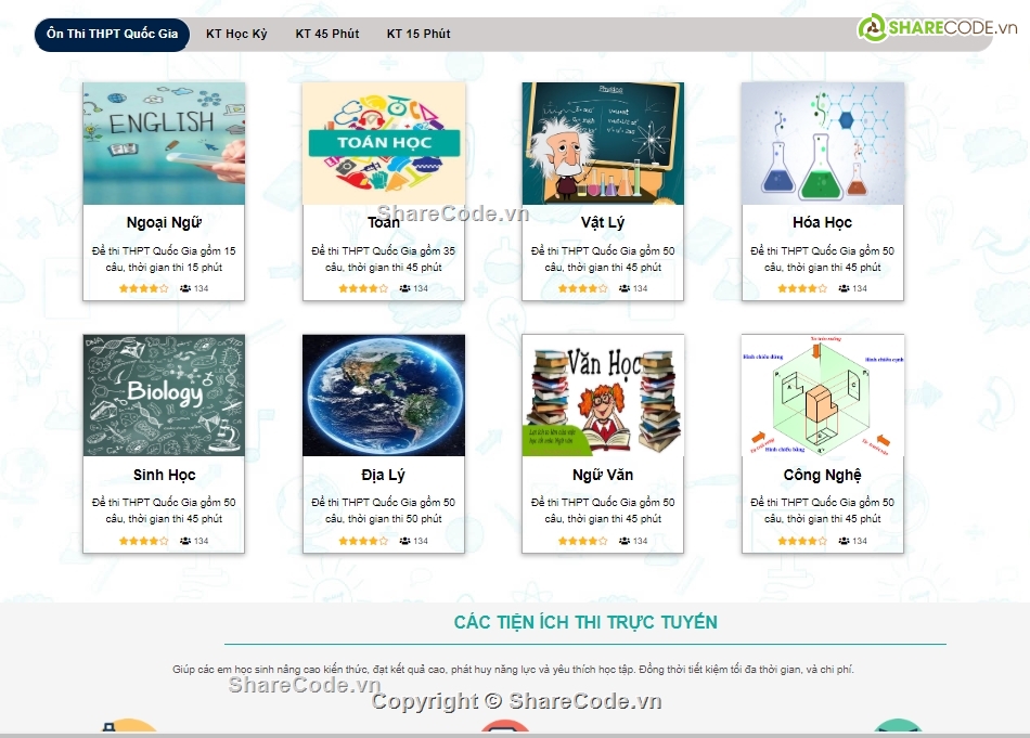 giao diện cực đẹp,website trắc nghiệm,web đẹp