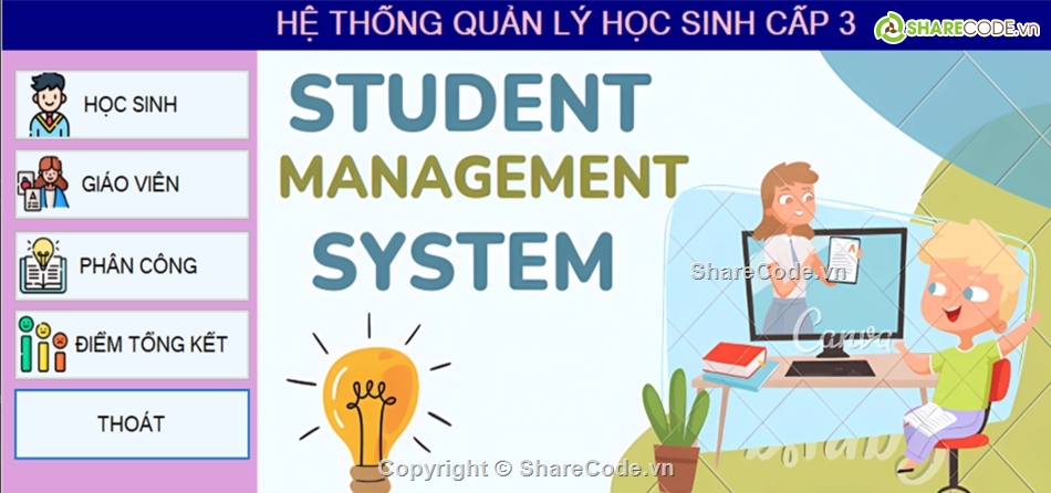 Code đồ án,phần mềm C#,Quản lý học sinh,C#,winform,phần mềm