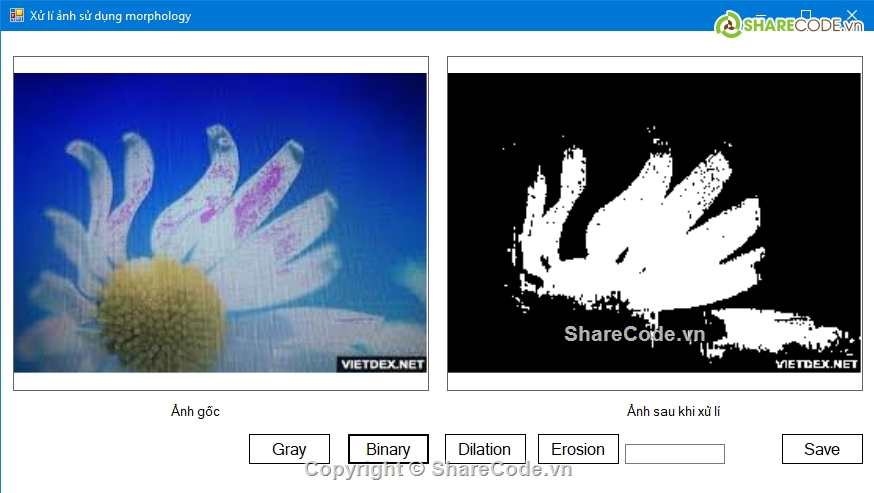 xử lý ảnh,đồ án xử lý ảnh,morphology,làm nét ảnh,source code thuật toán xử lý ảnh,Đồ án xử lý ảnh C#
