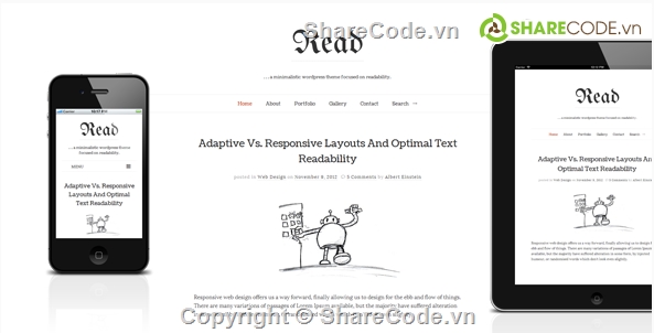 Responsive WordPress Theme,code java de hieu           va de hiểu nhất,Đọc file,Responsive Minimalist,Blog Theme