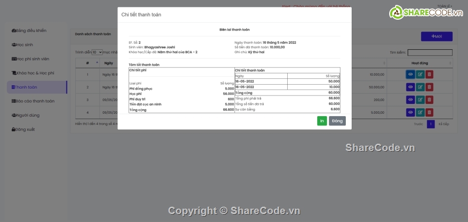 quản lý,hệ thống,quản lý phí