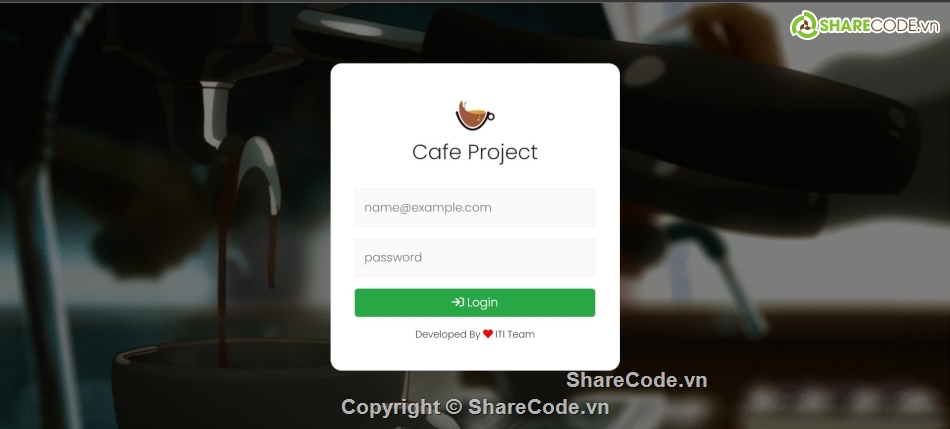 quán lý cà phê,đồ án php,website cà phê