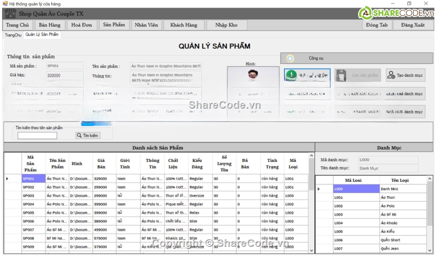 C#,full báo cáo,quản lý quần áo,quản lý shop quần áo