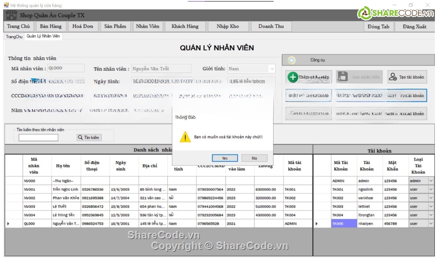 C#,full báo cáo,quản lý quần áo,quản lý shop quần áo