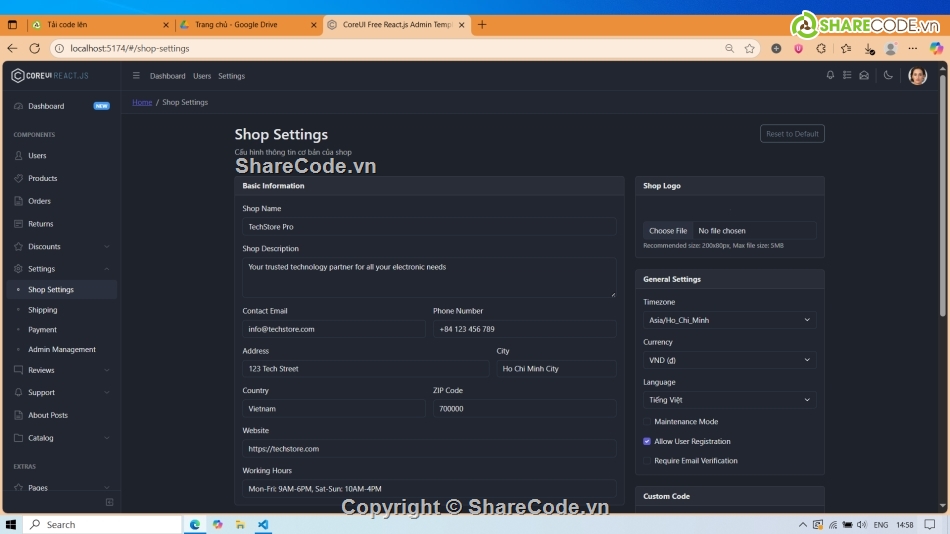 App,API,Stack,e commerce,Code đồ án