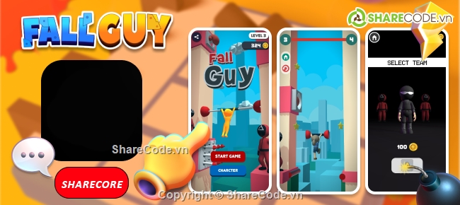 unity Fall Guy,game Fall Guy,source code unity,code game Fall Guy