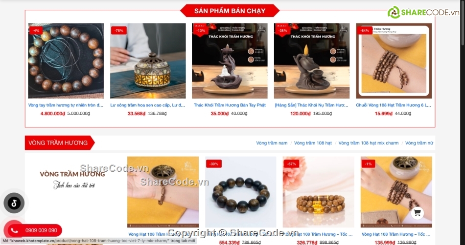 Souce code trầm hương đẹp,Code trầm hương chuẩn seo,Souce code trầm hương wordress