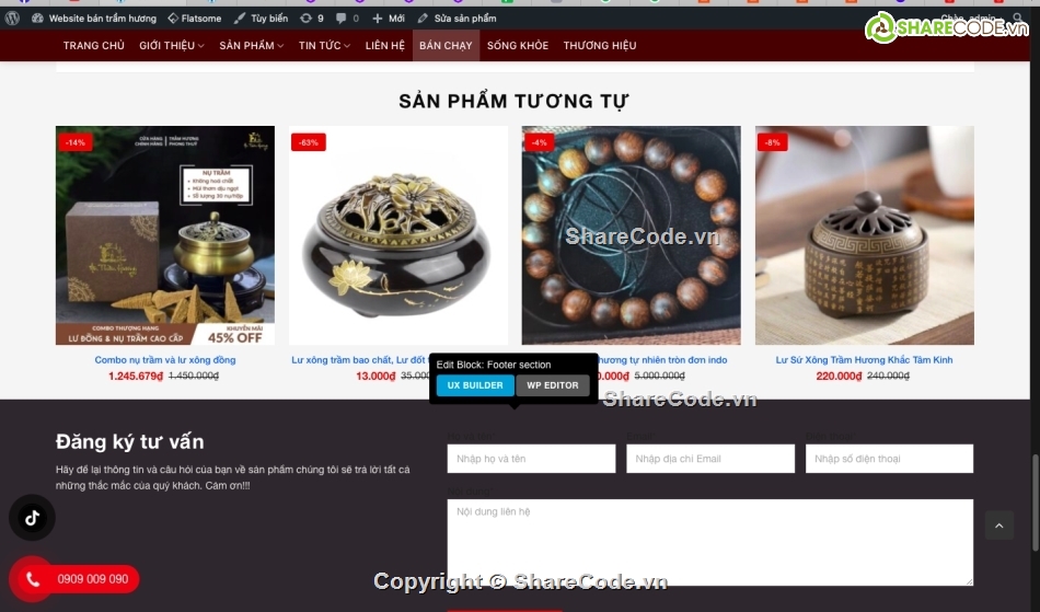 Souce code trầm hương đẹp,Code trầm hương chuẩn seo,Souce code trầm hương wordress