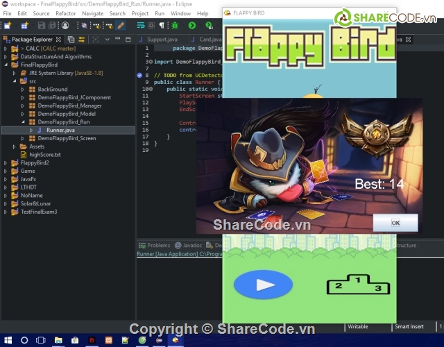 game flappy bird,mvc,oop