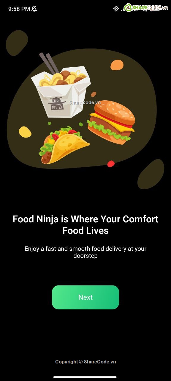 Food,flutter,giao diện
