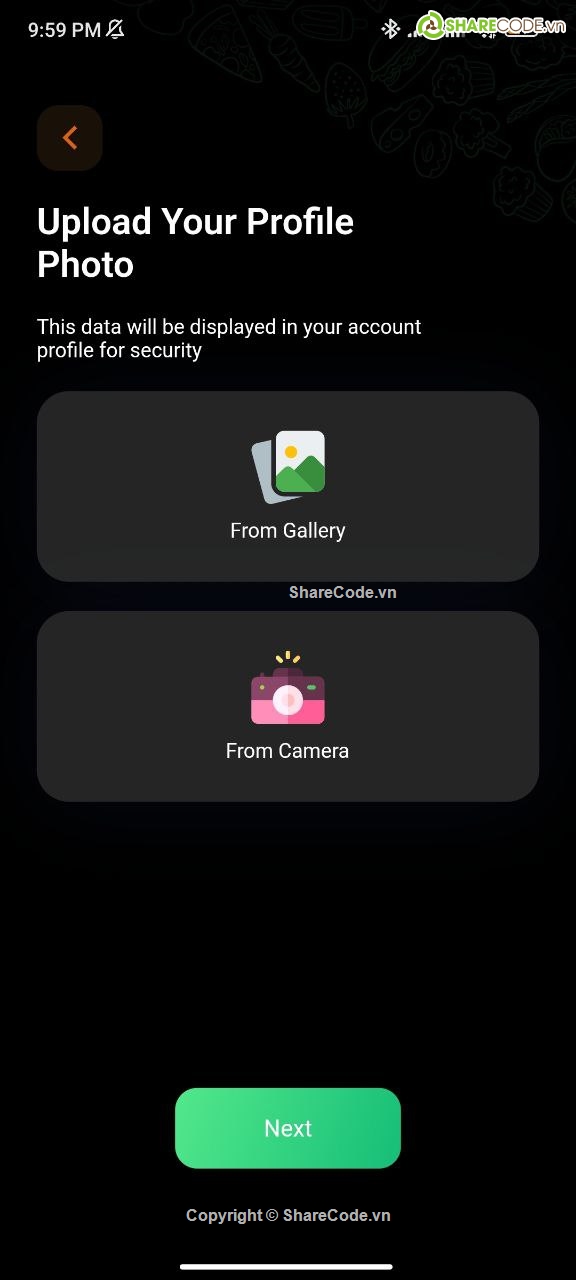 Food,flutter,giao diện