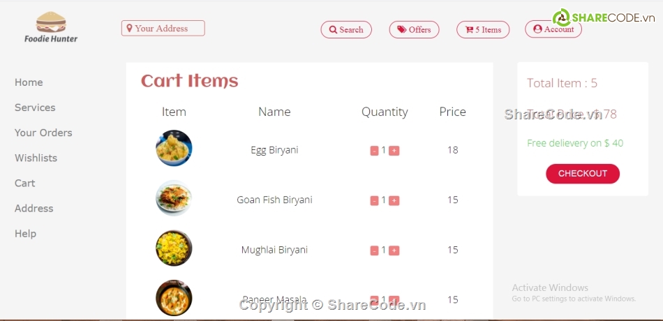 Food,source code      database,code js de hieu           va de hiểu nhất