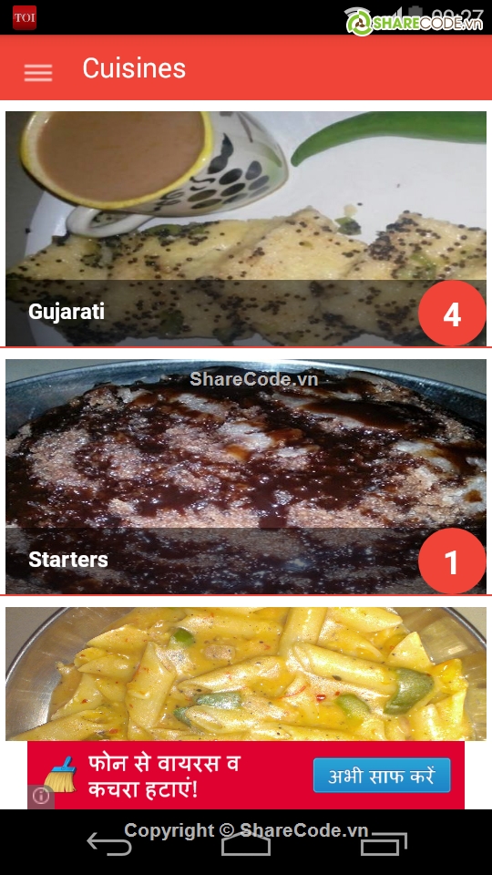 Recipes,App,Android,Fortin Recipes App,PHP Admin Panel