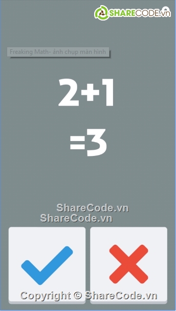Freaking Math,source code game,game việt,game toán học,game đúng sai