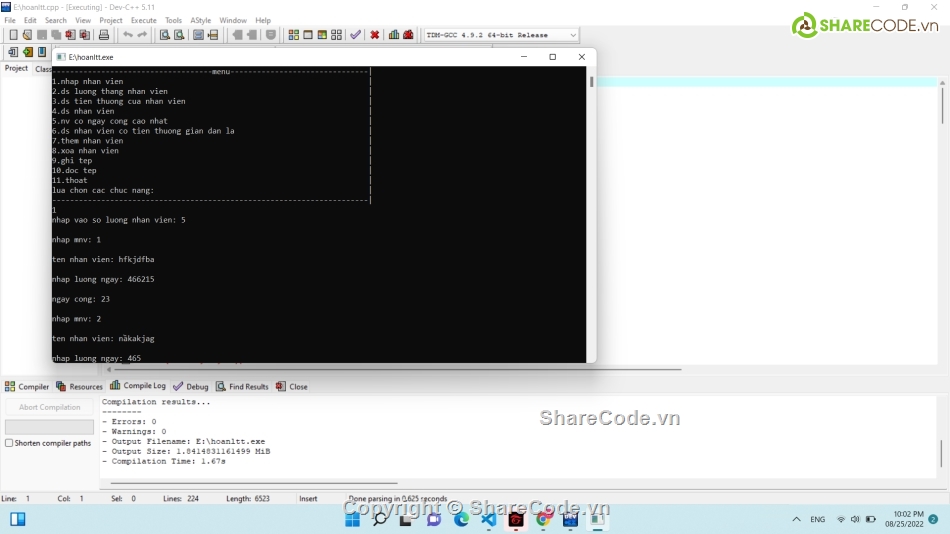 lập trình c++,Assignment,lập trình Assignment,lập trình hướng đối tượng