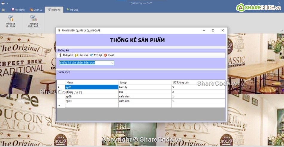 Code phần mềm quản lý,full code quản lý quán cafe c#,Code quản lý quán cafe c#,Source code quản lý quán cafe c#,code quản lý quán cafe