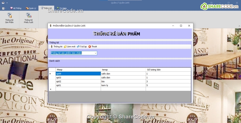 Code phần mềm quản lý,full code quản lý quán cafe c#,Code quản lý quán cafe c#,Source code quản lý quán cafe c#,code quản lý quán cafe