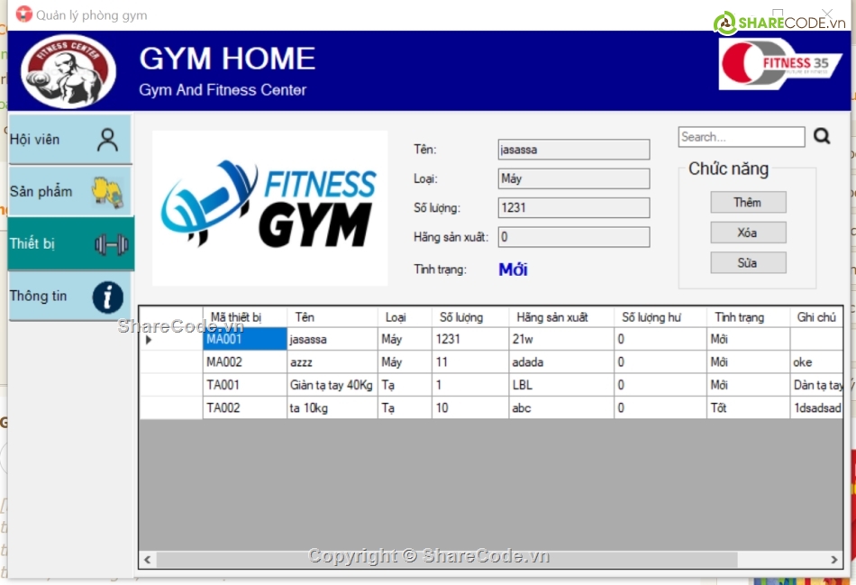 Project Quản Lý Phòng Gym,code quản lý phòng gym,code quản lý phòng gym bằng c#,source code quản lý phòng gym bằng c#