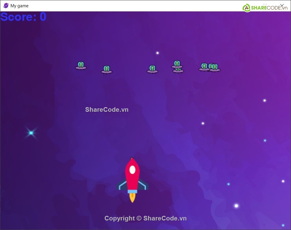 Source Space Invader game,Code game Python,Pygame game Space Invader,Pycharm game Space Invader,Code game Space Invader