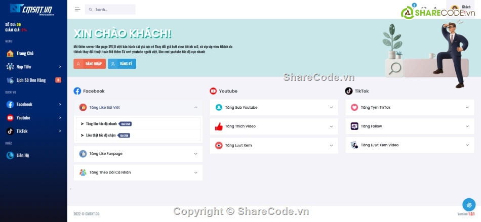 Code FaceBook,Code Order Dịch Vụ,Code Order Dịch Vụ FaceBook