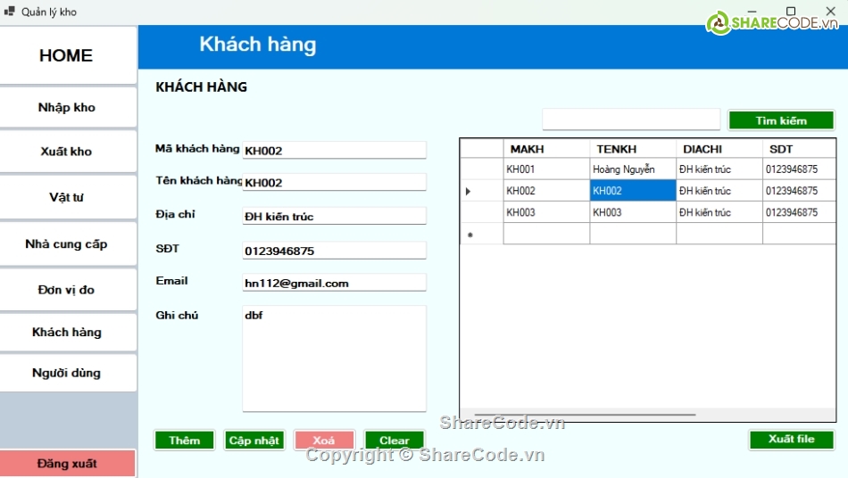 Đồ án C#,Phần mềm quản lý kho,quản lý kho,Full Database,SQL Server,Winform